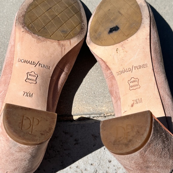 Donald J. Pliner Pink Suede Heels - Picture 5 of 5